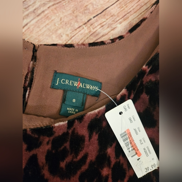 JCREW leopard tank NWT - Picture 1 of 2